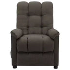 Fauteuil de massage électrique Gris foncé / Marron foncé / Gris clair / Taupe, Rembourré, 1 place