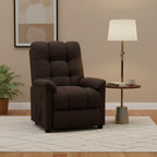 Fauteuil de massage électrique Gris foncé / Marron foncé / Gris clair / Taupe, Rembourré, 1 place