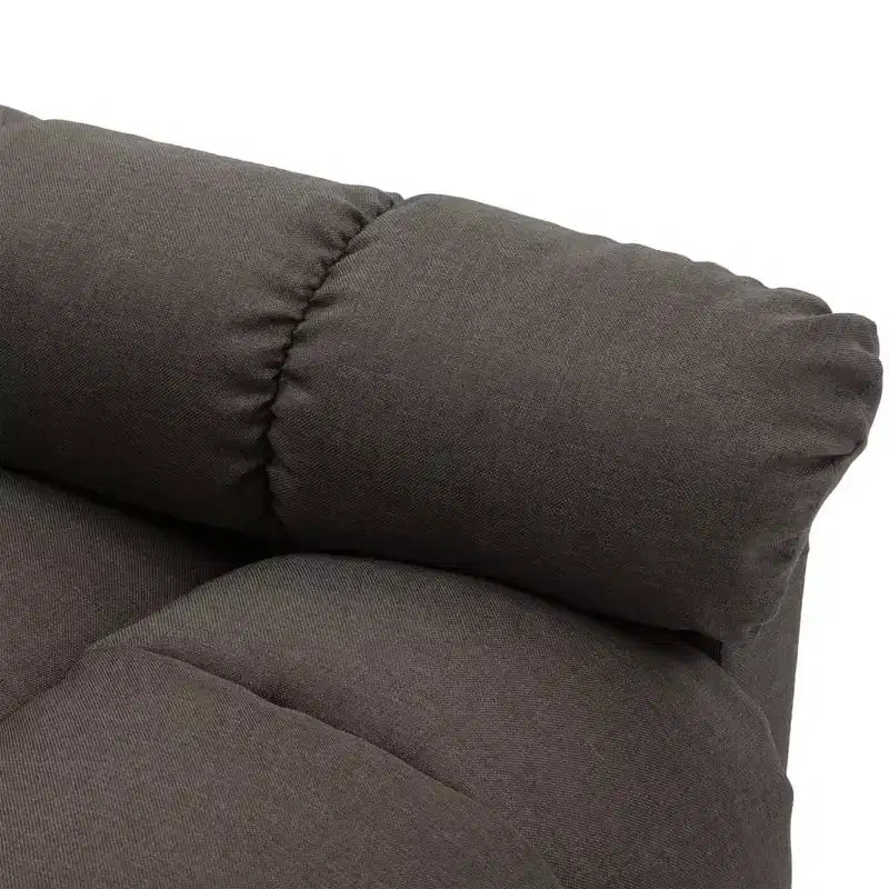 Fauteuil de massage électrique Gris foncé / Marron foncé / Gris clair / Taupe, Rembourré, 1 place