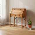 vidaXL Writing Desk Brown Solid Acacia wood Medium Desk Rectangular