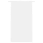 Bureau rectangulaire avec étagère ouverte – Gris béton / Gris / Blanc – 1 personne