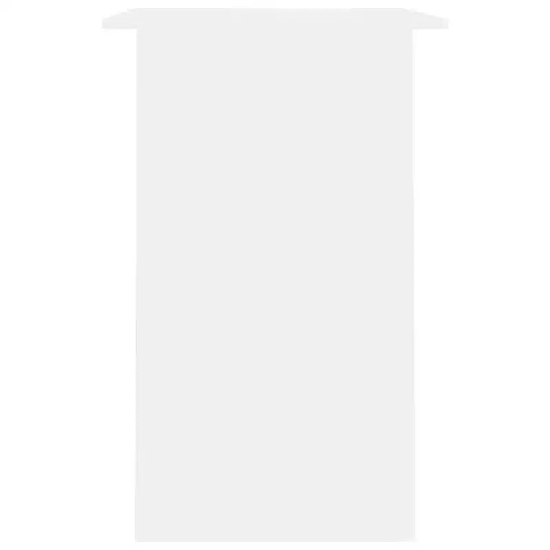 Bureau rectangulaire avec étagère ouverte – Gris béton / Gris / Blanc – 1 personne
