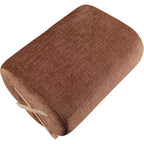 Ottoman en tissu Art déco noir/cognac – 1 personne