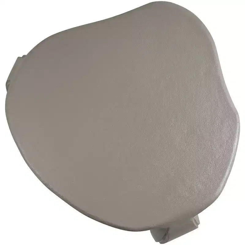 Table basse en aluminium Noir / Crème / Taupe – Art Déco, 3 pieds, 1 pièce