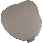 Table basse en aluminium Noir / Crème / Taupe – Art Déco, 3 pieds, 1 pièce