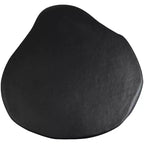 Table basse en aluminium Noir / Crème / Taupe – Art Déco, 3 pieds, 1 pièce