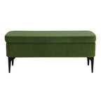 Banc de rangement – Velours / Tissé / Similicuir, 2 places
