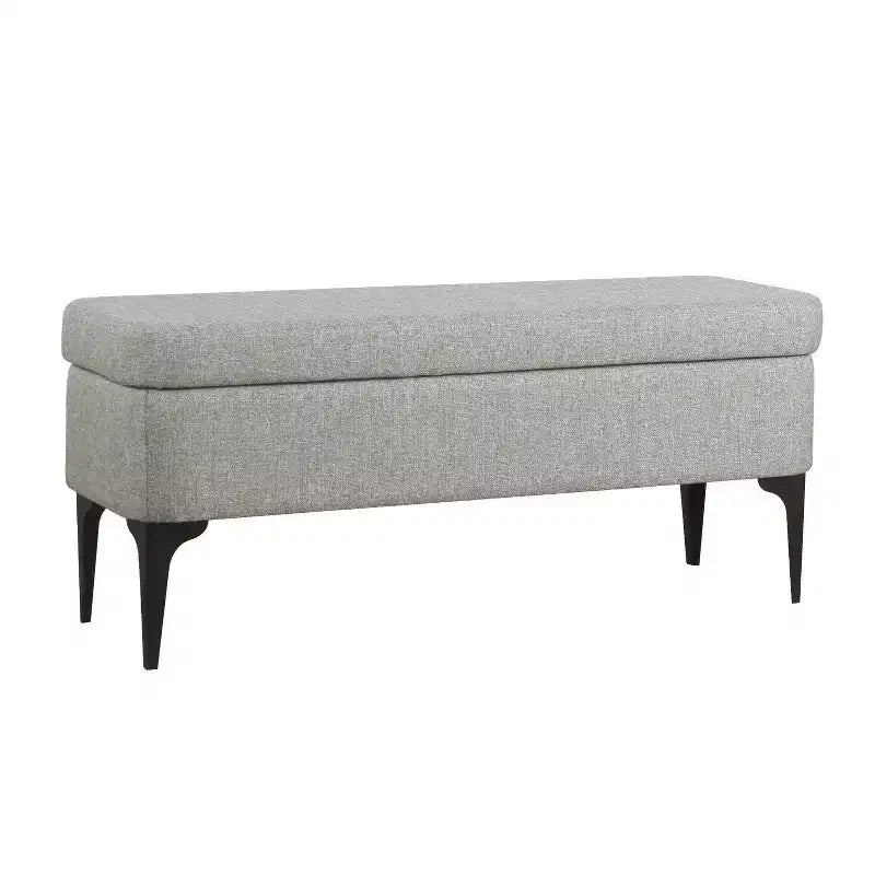 Banc de rangement – Velours / Tissé / Similicuir, 2 places
