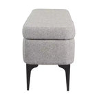 Banc de rangement – Velours / Tissé / Similicuir, 2 places