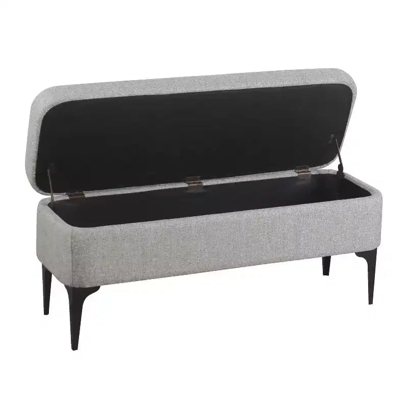 Banc de rangement – Velours / Tissé / Similicuir, 2 places