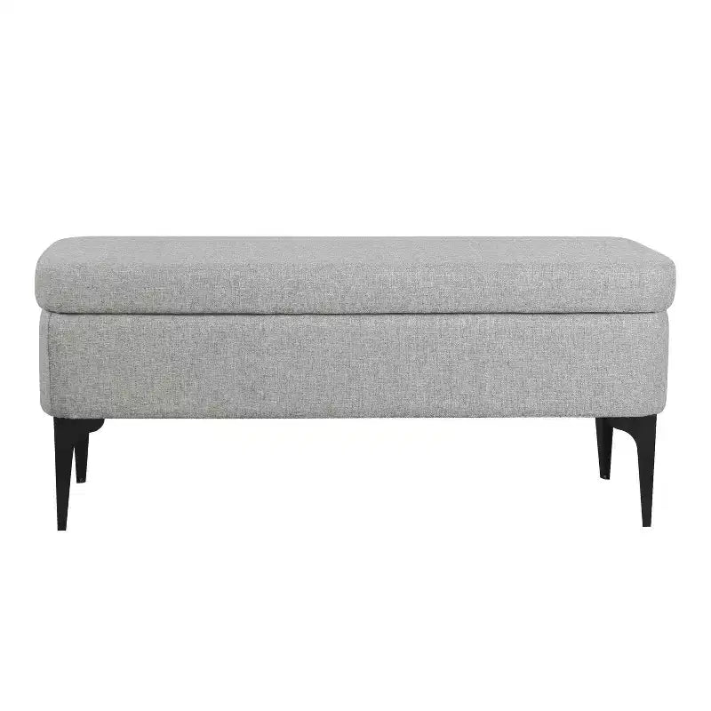 Banc de rangement – Velours / Tissé / Similicuir, 2 places