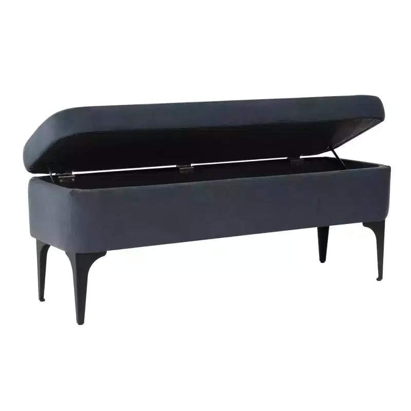 Banc de rangement – Velours / Tissé / Similicuir, 2 places