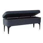 Banc de rangement – Velours / Tissé / Similicuir, 2 places