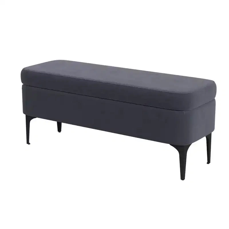Banc de rangement – Velours / Tissé / Similicuir, 2 places