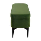 Banc de rangement – Velours / Tissé / Similicuir, 2 places