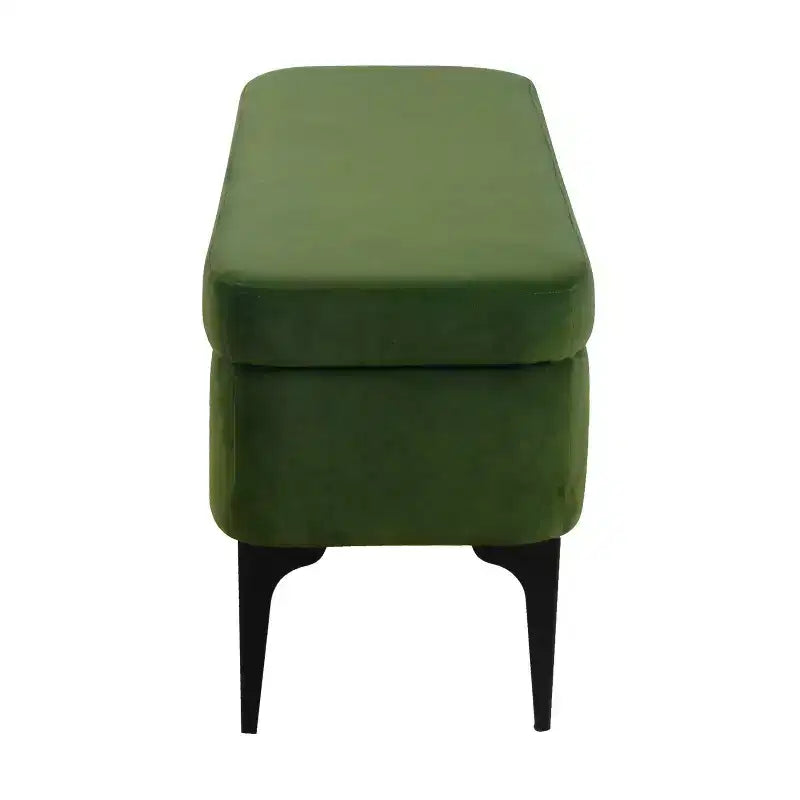 Banc de rangement – Velours / Tissé / Similicuir, 2 places