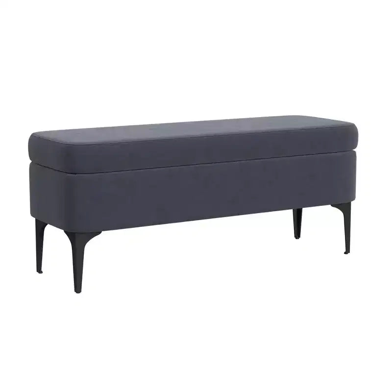 Banc de rangement – Velours / Tissé / Similicuir, 2 places