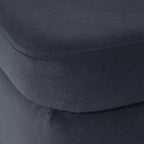 Banc de rangement – Velours / Tissé / Similicuir, 2 places