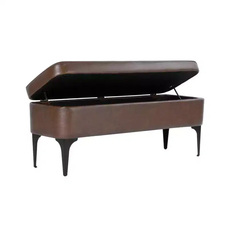Banc de rangement – Velours / Tissé / Similicuir, 2 places