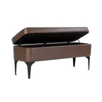 Banc de rangement – Velours / Tissé / Similicuir, 2 places