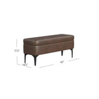 Banc de rangement – Velours / Tissé / Similicuir, 2 places