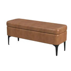 Banc de rangement – Velours / Tissé / Similicuir, 2 places