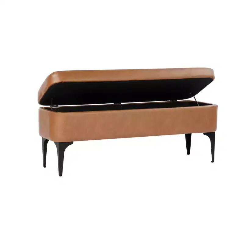 Banc de rangement – Velours / Tissé / Similicuir, 2 places