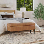 Banc de rangement – Velours / Tissé / Similicuir, 2 places