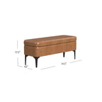 Banc de rangement – Velours / Tissé / Similicuir, 2 places