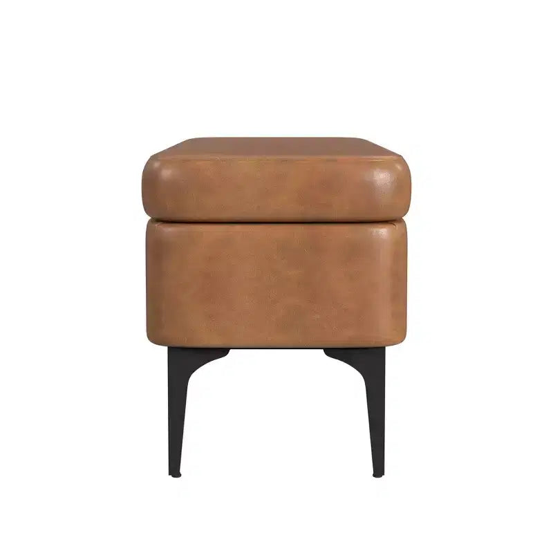 Banc de rangement – Velours / Tissé / Similicuir, 2 places