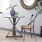 Table d'appoint ronde en bois marron – 1 personne