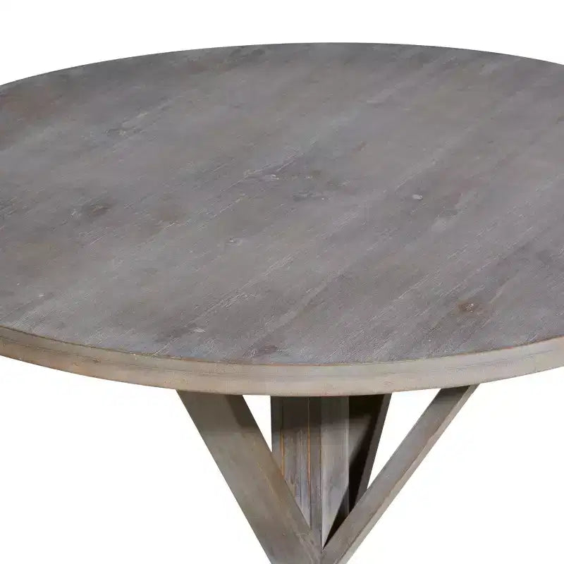 Table d'appoint ronde en bois marron – 1 personne