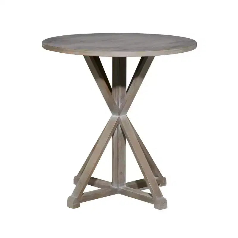 Table d'appoint ronde en bois marron – 1 personne