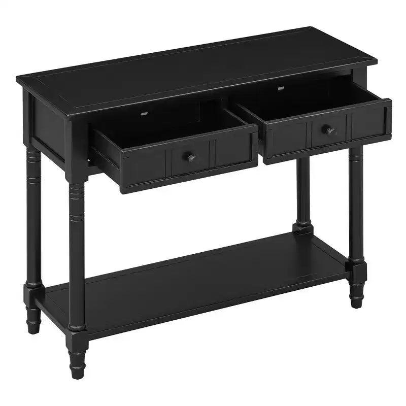 Console 2 tiroirs et étagère inférieure | Plusieurs couleurs | 1 pièce