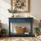 Console 2 tiroirs et étagère inférieure | Plusieurs couleurs | 1 pièce