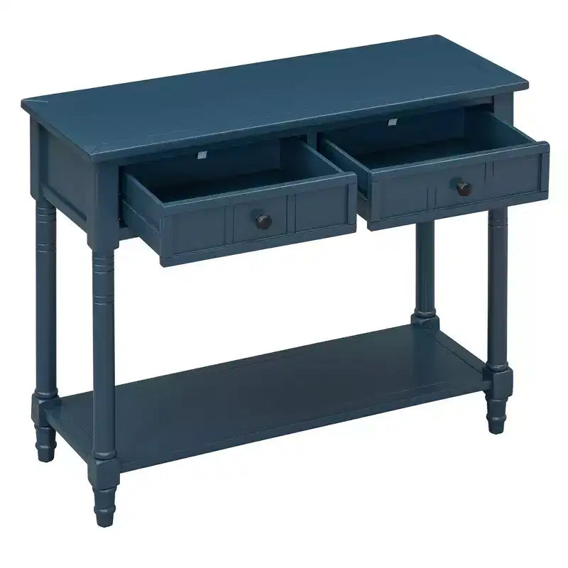 Console 2 tiroirs et étagère inférieure | Plusieurs couleurs | 1 pièce