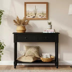 Console 2 tiroirs et étagère inférieure | Plusieurs couleurs | 1 pièce