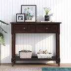 Console 2 tiroirs et étagère inférieure | Plusieurs couleurs | 1 pièce
