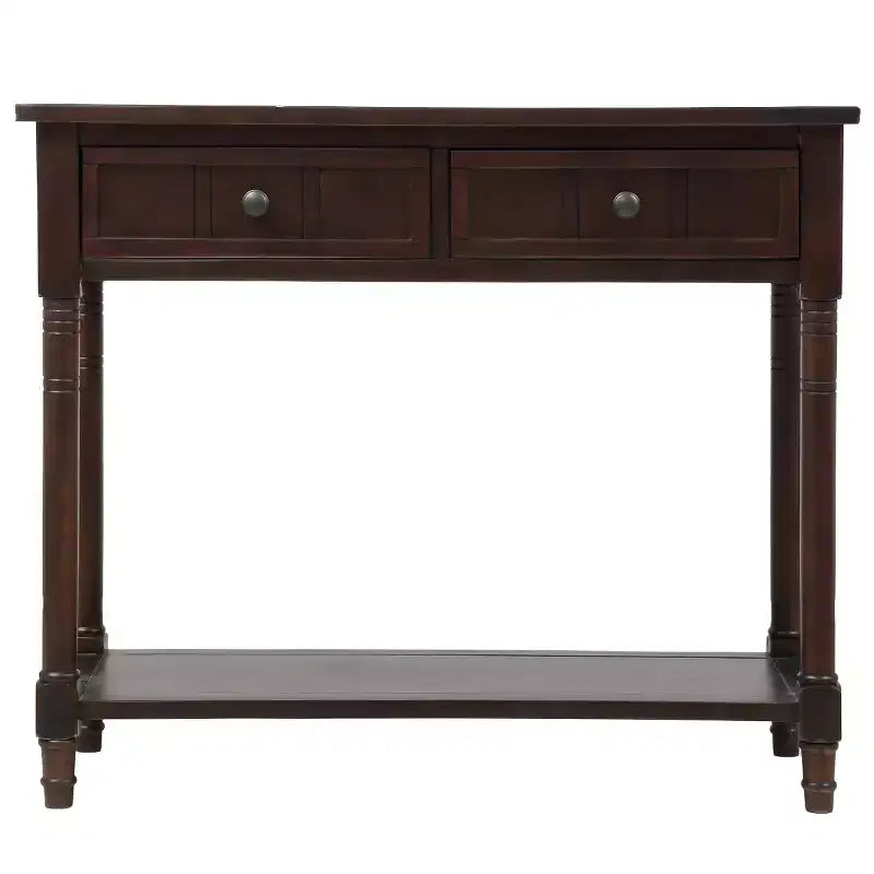 Console 2 tiroirs et étagère inférieure | Plusieurs couleurs | 1 pièce