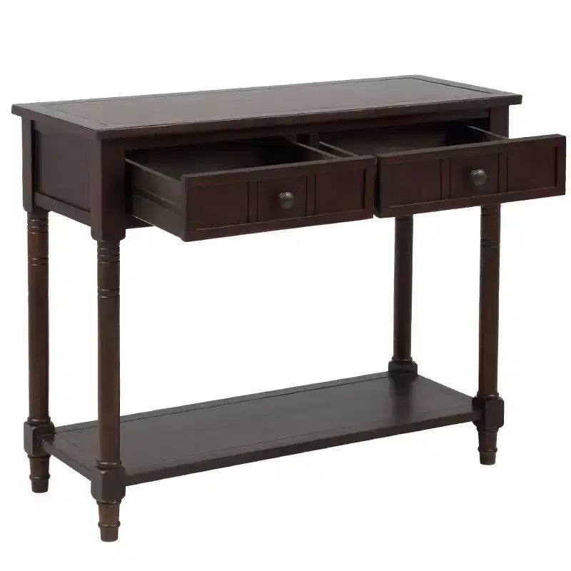 Console 2 tiroirs et étagère inférieure | Plusieurs couleurs | 1 pièce