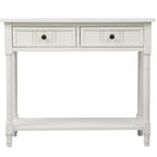 Console 2 tiroirs et étagère inférieure | Plusieurs couleurs | 1 pièce