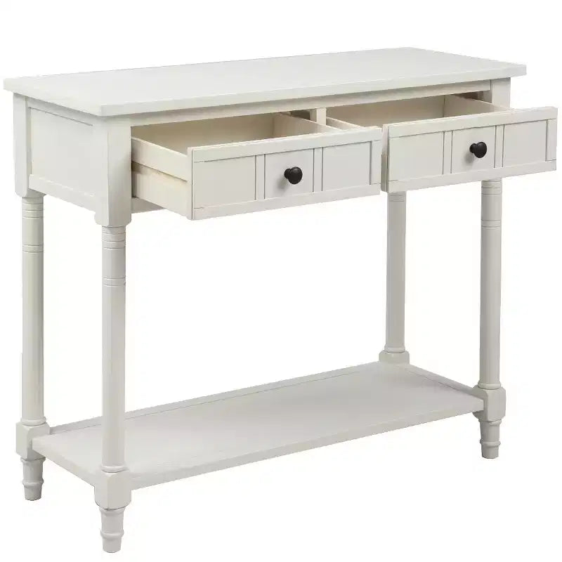 Console 2 tiroirs et étagère inférieure | Plusieurs couleurs | 1 pièce