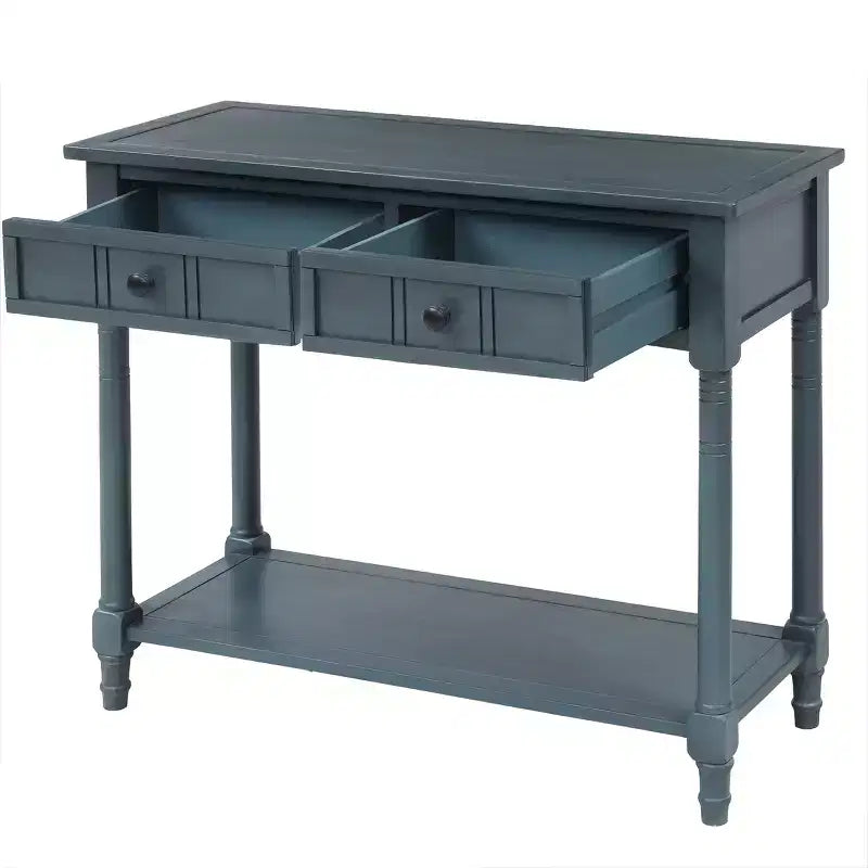 Console 2 tiroirs et étagère inférieure | Plusieurs couleurs | 1 pièce