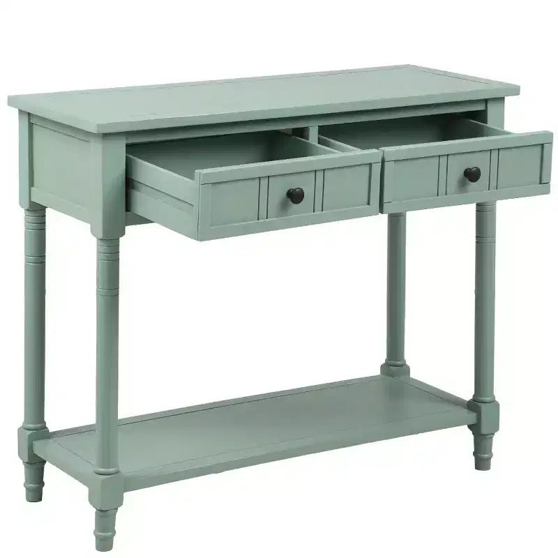 Console 2 tiroirs et étagère inférieure | Plusieurs couleurs | 1 pièce