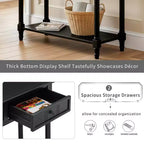 Console 2 tiroirs et étagère inférieure | Plusieurs couleurs | 1 pièce