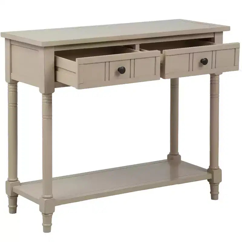 Console 2 tiroirs et étagère inférieure | Plusieurs couleurs | 1 pièce