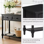 Console 2 tiroirs et étagère inférieure | Plusieurs couleurs | 1 pièce