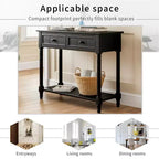 Console 2 tiroirs et étagère inférieure | Plusieurs couleurs | 1 pièce