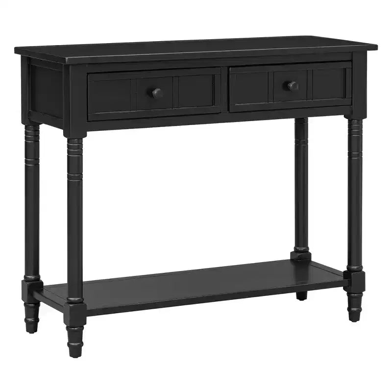 Console 2 tiroirs et étagère inférieure | Plusieurs couleurs | 1 pièce