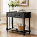 Classic Console Table with Storage Drawers and Bottom Shelf-ModernLuxe